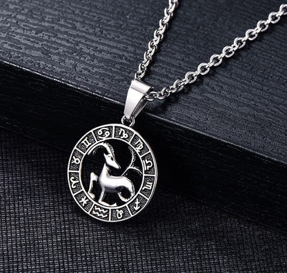 Celestial Zodiac Amulet Necklace