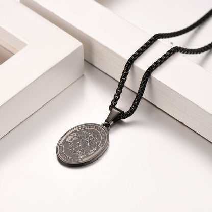 Archangel St. Michael Pendant Necklace Medal for