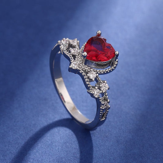Crimson Enchantress Love Ring