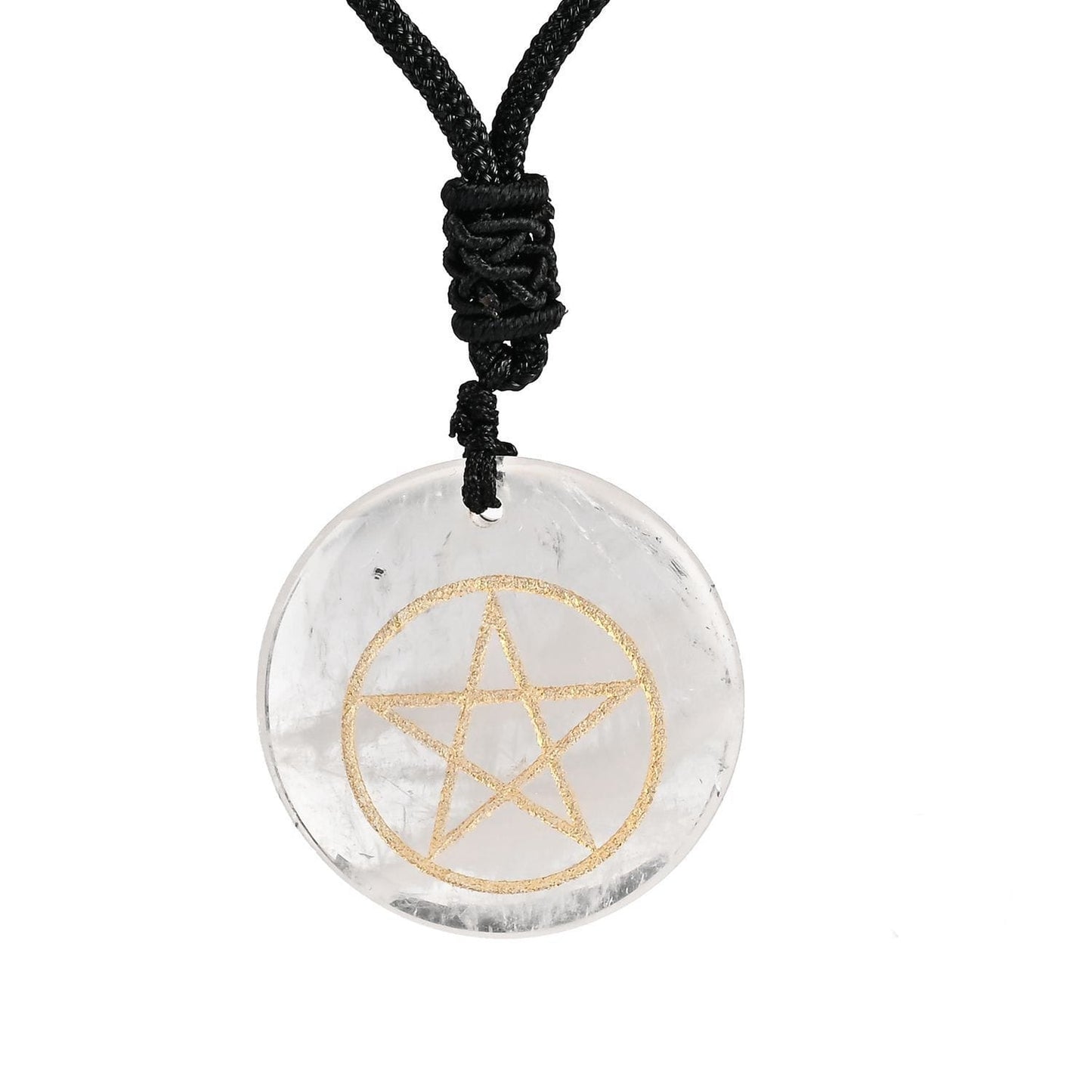 Natural Crystals Pentacle Necklace