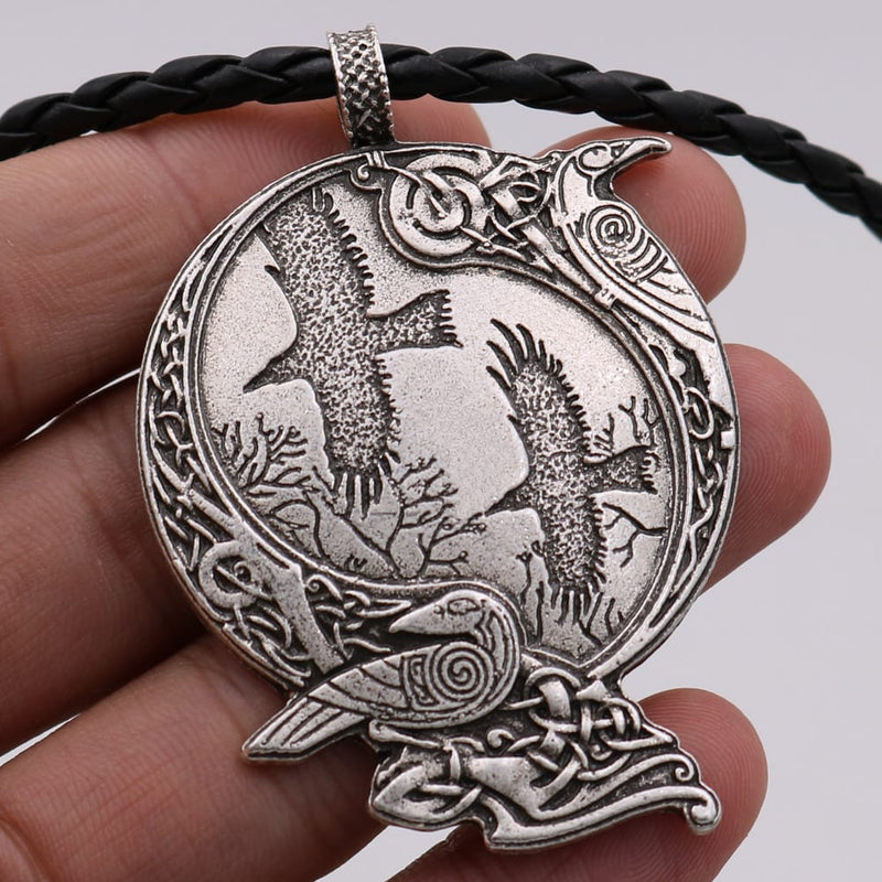 Raven’s Wisdom Celtic Knot Necklace