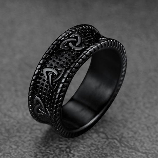 Viking Celtic Knot Stainless Steel Band Ring for