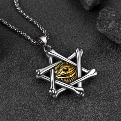 Faithheart Star of David Necklace With Eye of God for