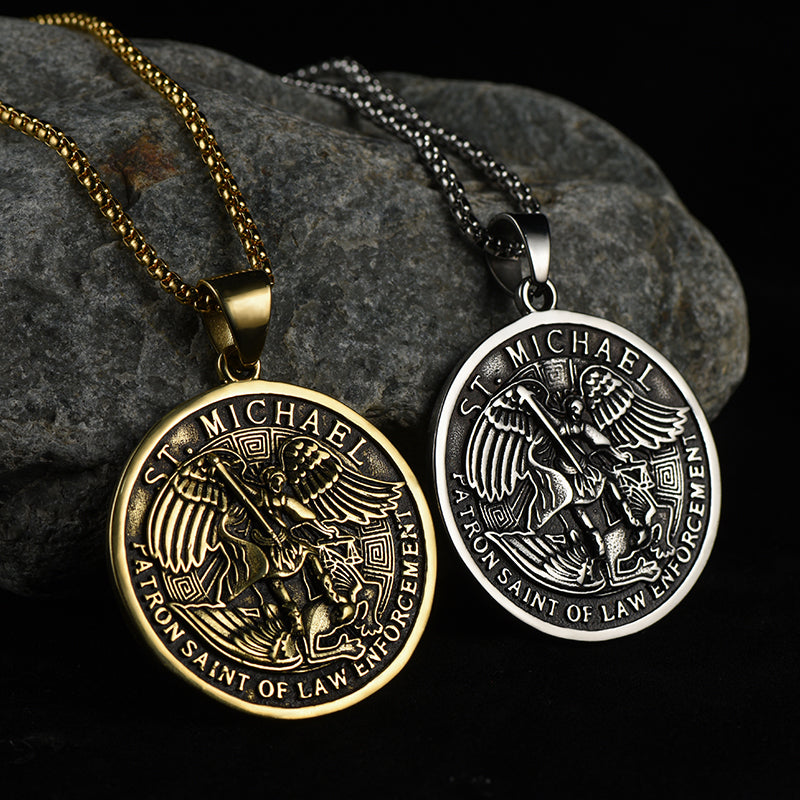 The Archangel St. Michael Medal Necklace for