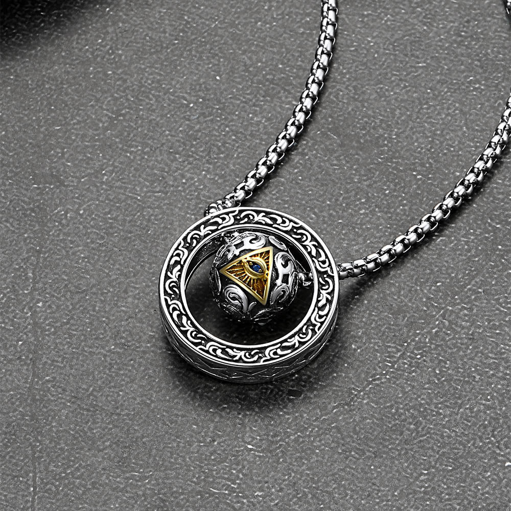 All-seeing Eye Evil Eye Necklace Talisman Bead Protection Jewelry for