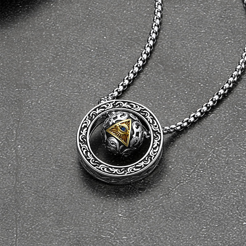 All-seeing Eye Evil Eye Necklace Talisman Bead Protection Jewelry for