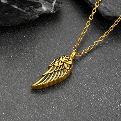 Angel Wings Urn Necklace for Ashes Cremation Jewelry