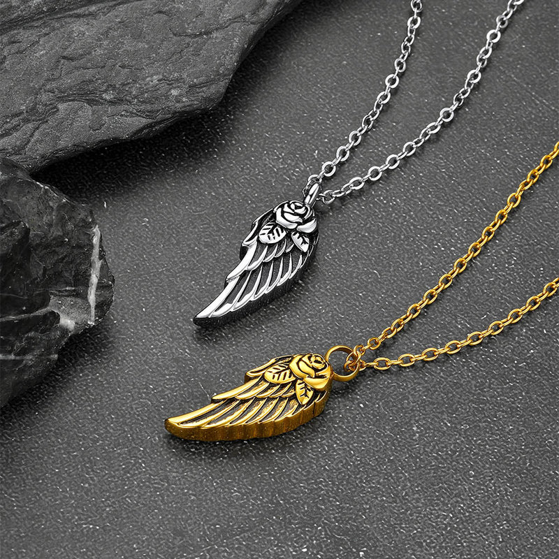 Angel Wings Urn Necklace for Ashes Cremation Jewelry