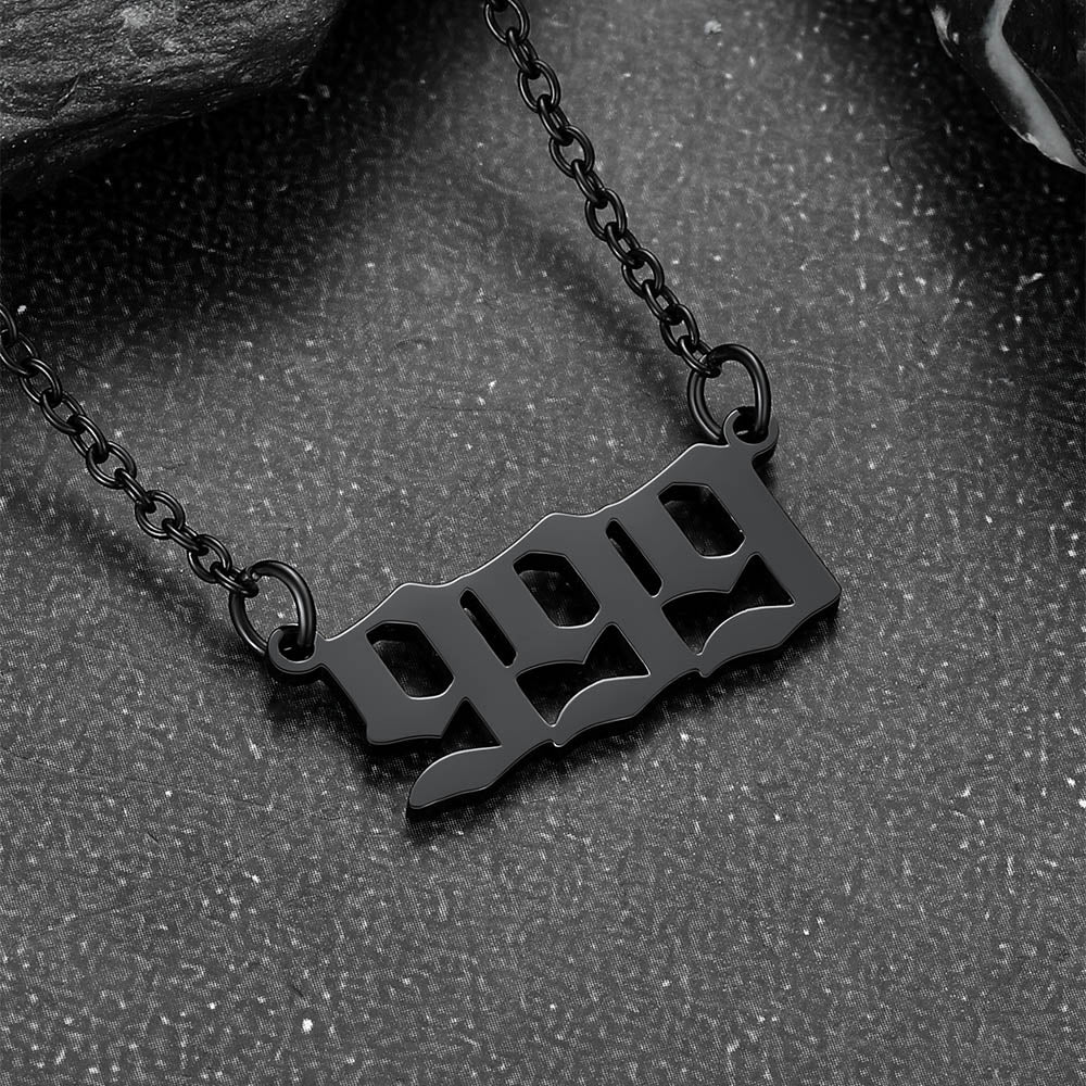 Personalized Angel Number Necklace for