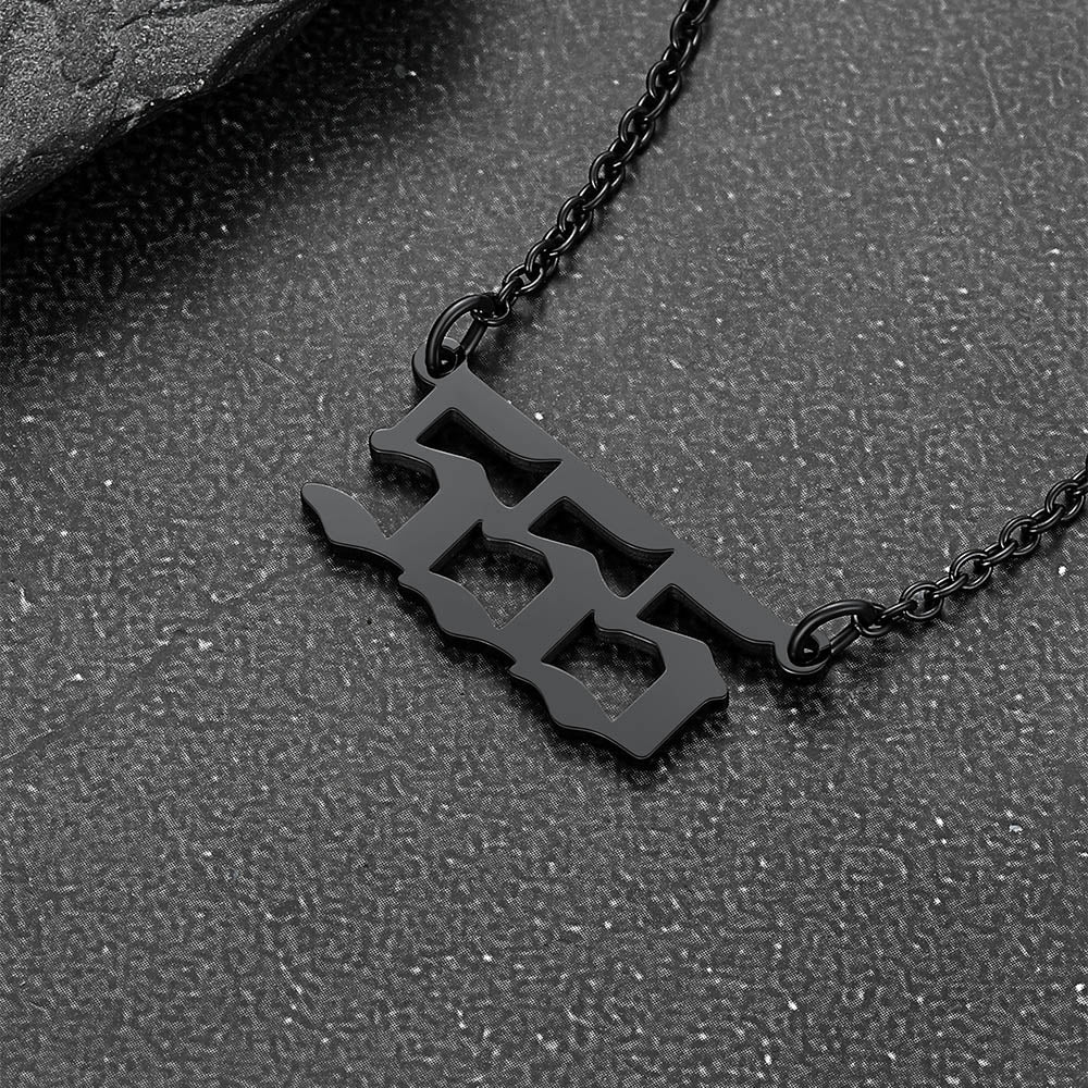 Personalized Angel Number Necklace for