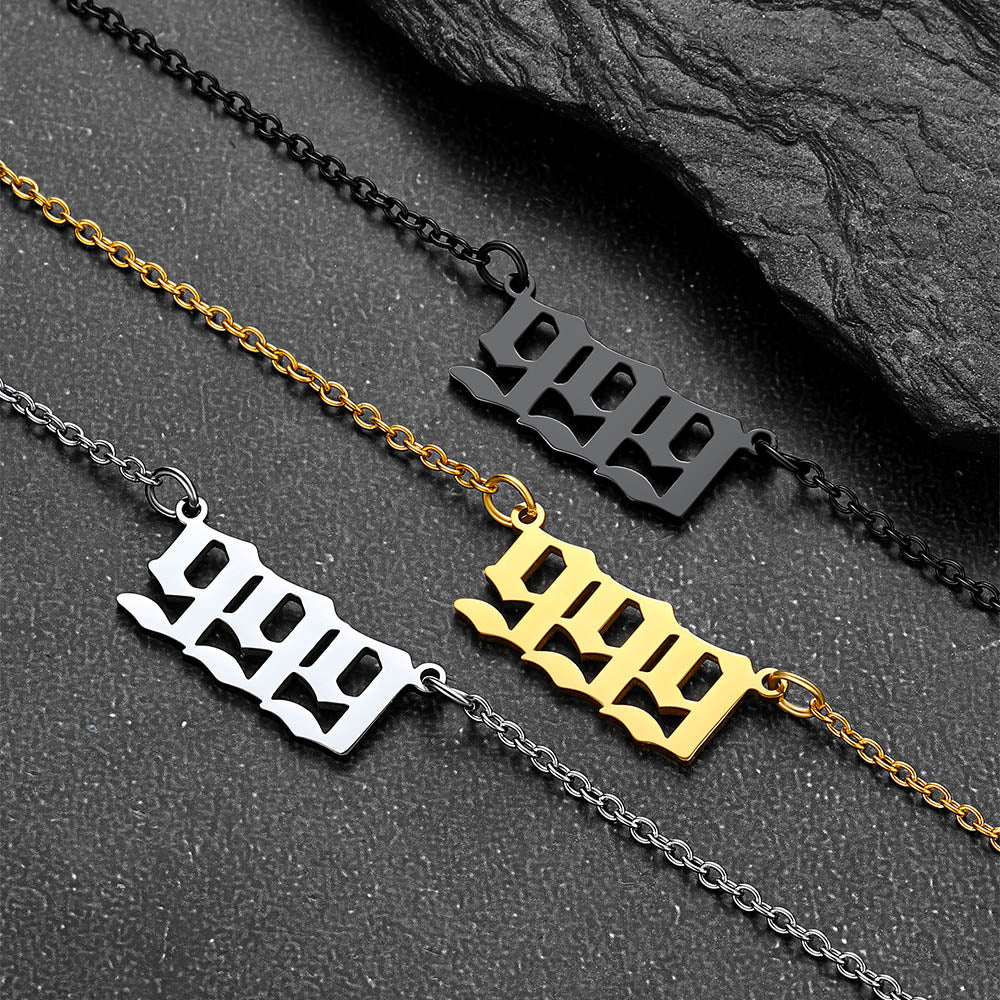 Personalized Angel Number Necklace for