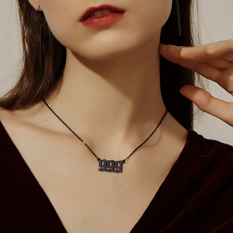 Personalized Angel Number Necklace for