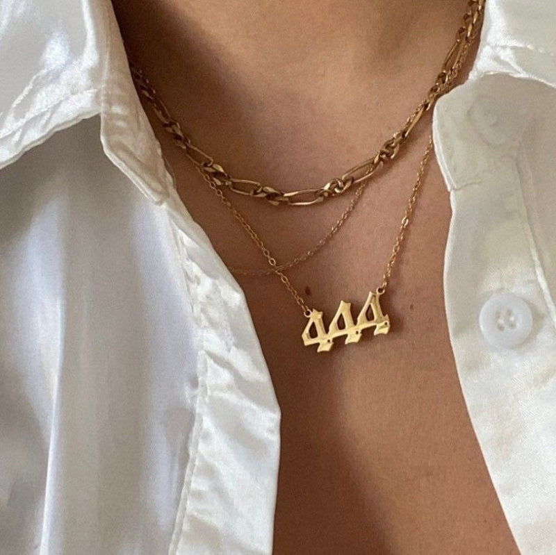 Personalized Angel Number Necklace for