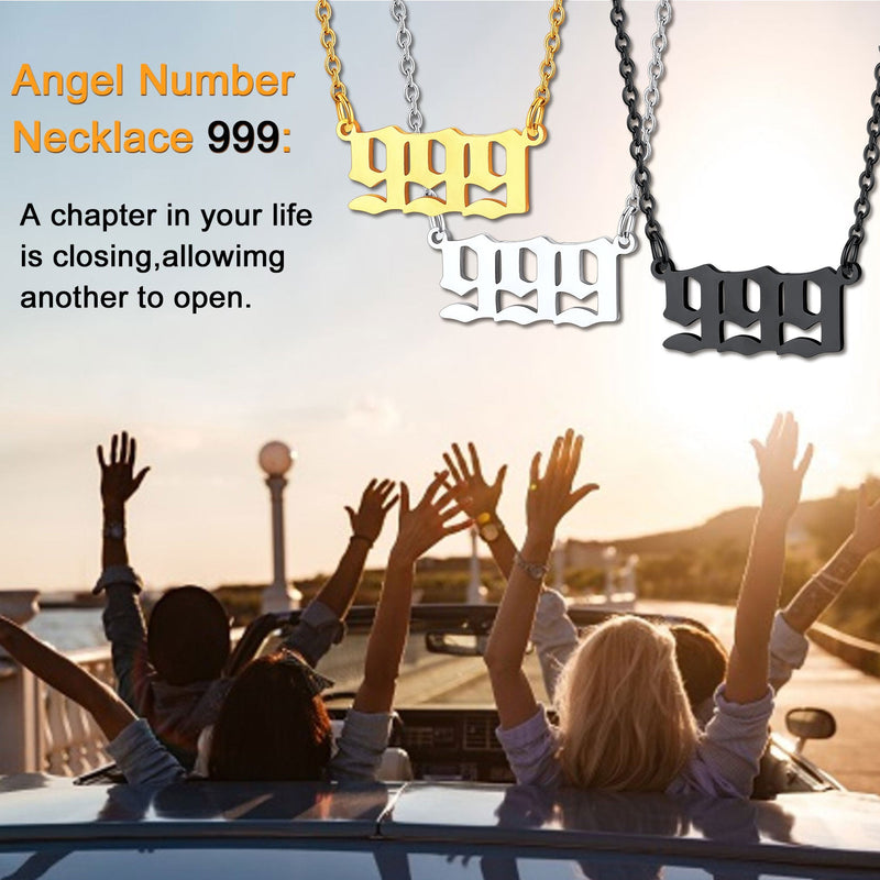 Personalized Angel Number Necklace for