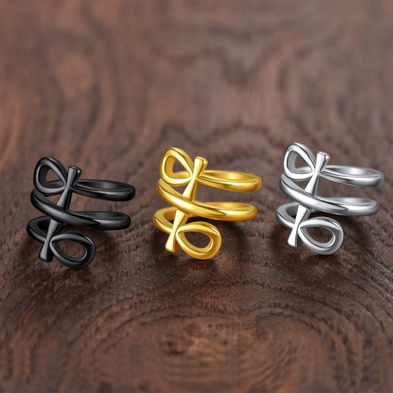 Egyptian Ankh Cross Rings Amulet Jewelry for