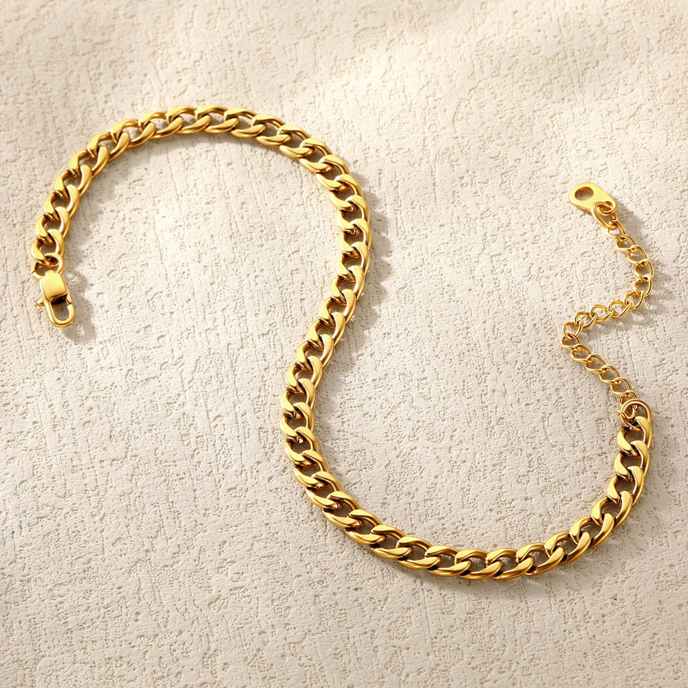 Cuban Chain Anklet for or Beach Foot Jewelry