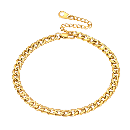 Cuban Chain Anklet for or Beach Foot Jewelry