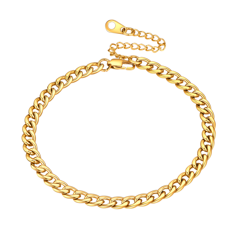 Cuban Chain Anklet for or Beach Foot Jewelry