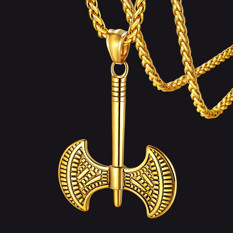 Flash Viking Axe Necklace Amulet Pendant Gift for