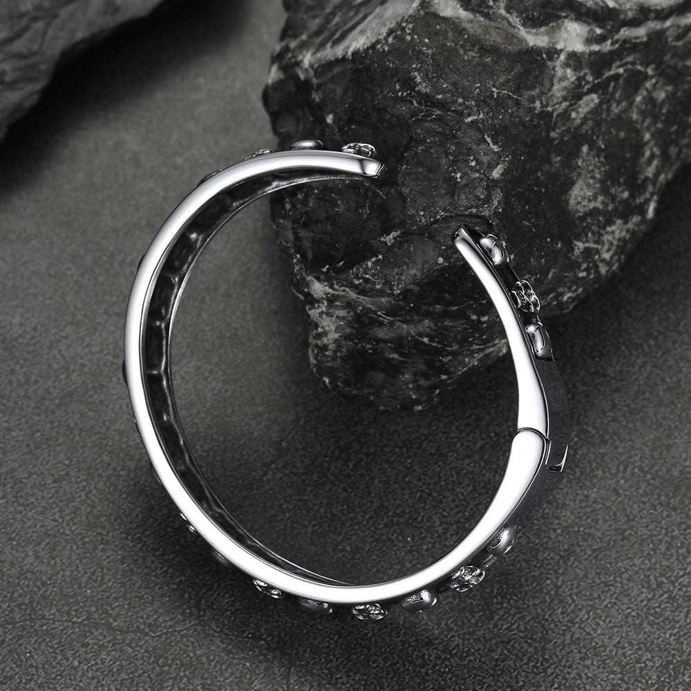 Skull Cuff Bracelet Gothic Punk Bangles for