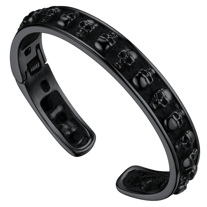 Skull Cuff Bracelet Gothic Punk Bangles for