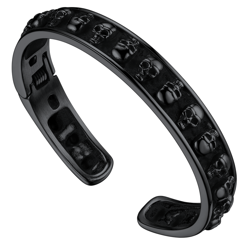 Skull Cuff Bracelet Gothic Punk Bangles for