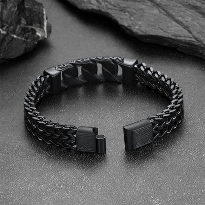 Heavy Celtic Knot Cuban Link Bracelet for in Stainless Steel