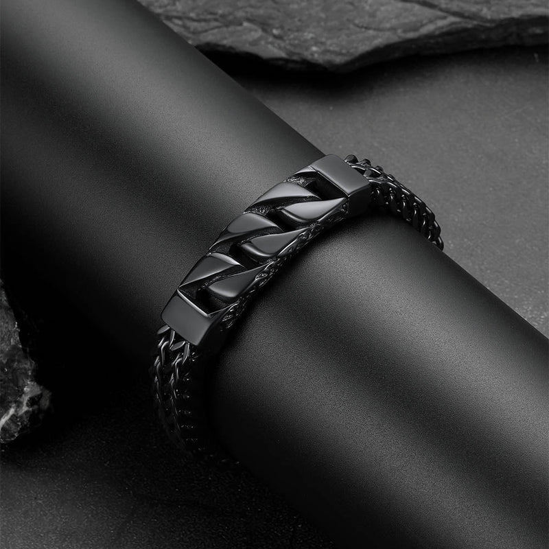 Heavy Celtic Knot Cuban Link Bracelet for in Stainless Steel