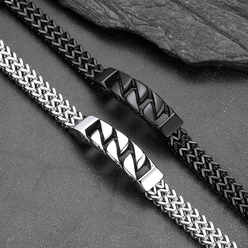 Heavy Celtic Knot Cuban Link Bracelet for in Stainless Steel