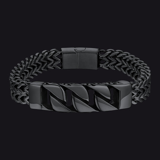 Heavy Celtic Knot Cuban Link Bracelet for in Stainless Steel