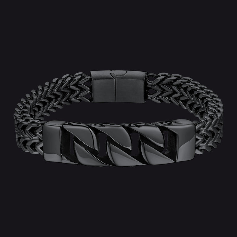 Heavy Celtic Knot Cuban Link Bracelet for in Stainless Steel
