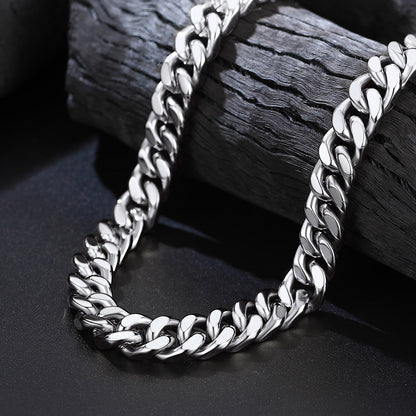 12mm Chunky Cuban Chain & Cuban Bracelet Jewelry Set for
