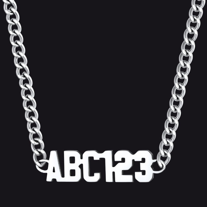 Customized Nameplate Cuban Chain Link Necklace Gift for