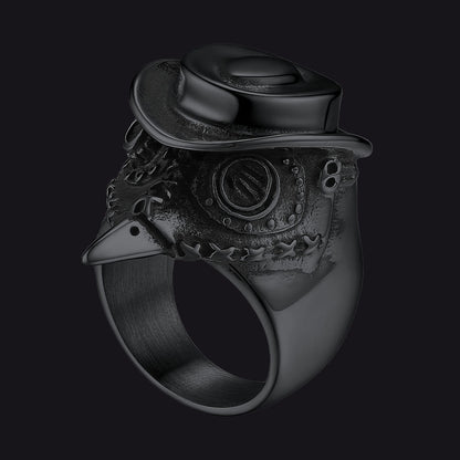 Plague Doctor Stainless Steel Ring for