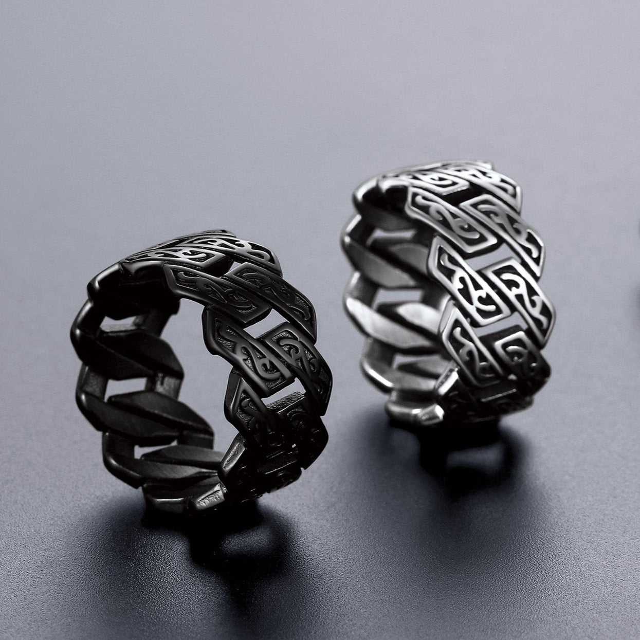 Retro Celtic Chain Stainless Steel Ring for