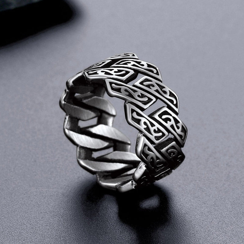 Retro Celtic Chain Stainless Steel Ring for