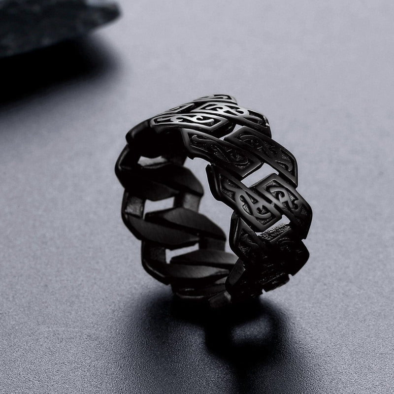 Retro Celtic Chain Stainless Steel Ring for