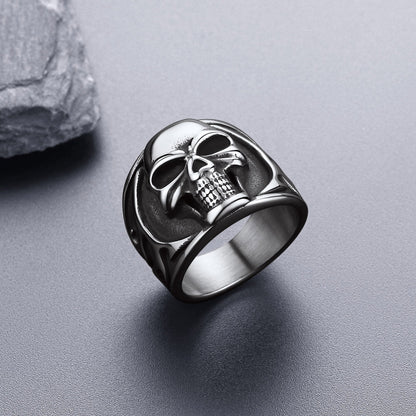 Gothic Frame Skull Ring Stainless Steel Ring for