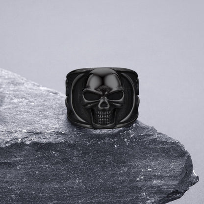 Gothic Frame Skull Ring Stainless Steel Ring for
