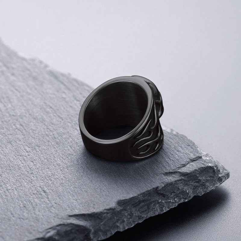Gothic Frame Skull Ring Stainless Steel Ring for