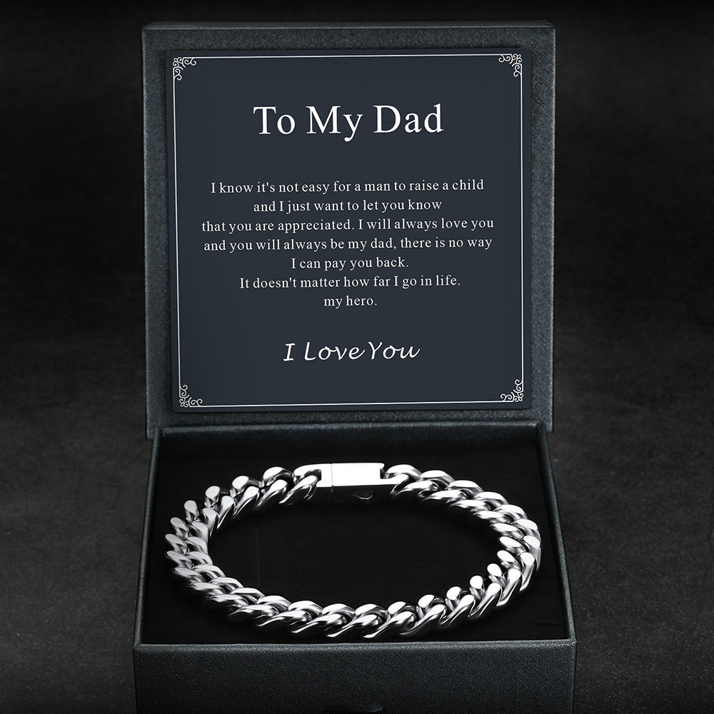 Miami Cuban Chain Bracelet 5/7/9/12mm Width Birthday Gift for