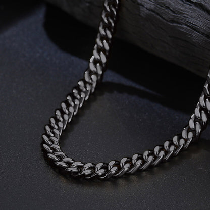 To My Man Miami Cuban Link Chain Necklace, Birthday or Anniversary Gift for Him