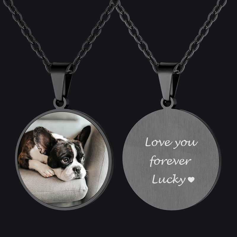 Customized Memorial Pet Picture Necklace for