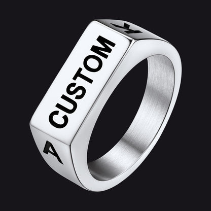 Customizable 7mm Minimalist Simple Band Ring for