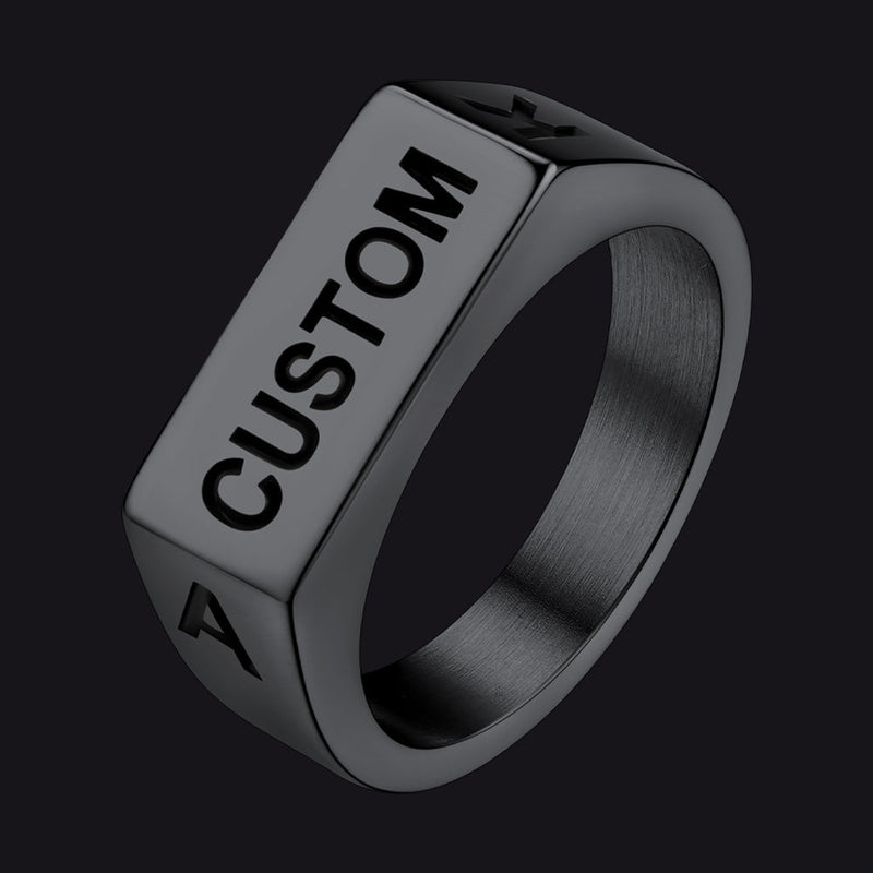 Customizable 7mm Minimalist Simple Band Ring for