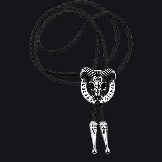 Satanic Baphomet Goat Bolo Tie for