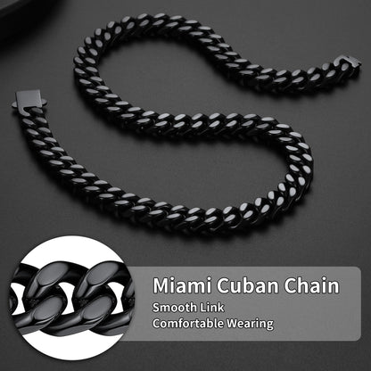 Miami Cuban Link Chain Necklace 5/7/9/12 Mm Chain for