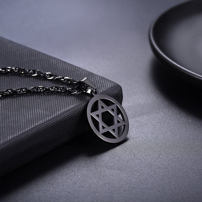Jewish Star of David Pendant Necklace for