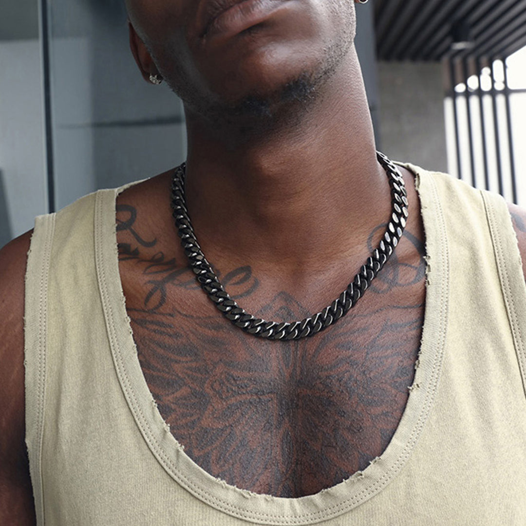 9mm Miami Cuban Chain & Bracelet Jewelry Set for