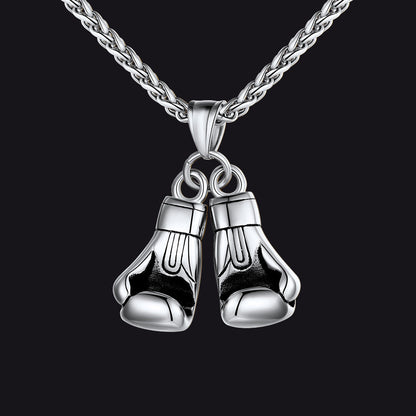 Boxing Gloves Pendant Necklace for